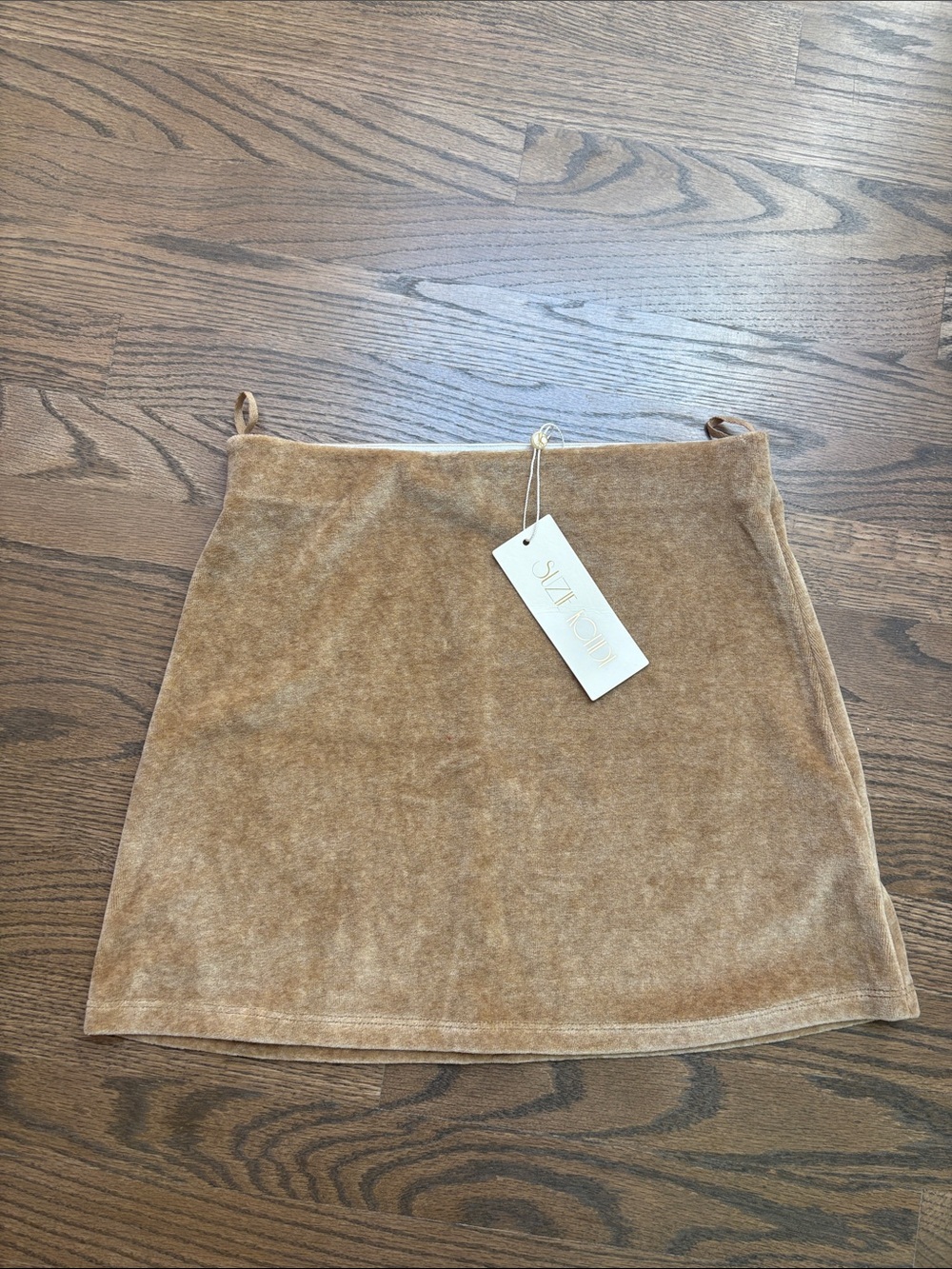 Suziw kondi velor mini skirt
